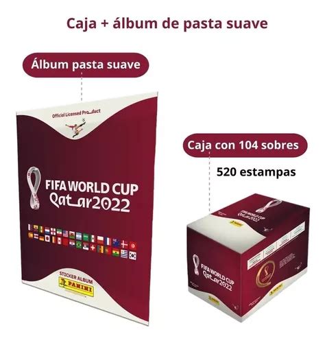 Estampas Mundial Qatar 2022 Caja 104 Sobres Album Fifa 1 850 En