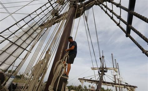 La réplica de la Nao Victoria y el galeón Andalucía hacen escala en