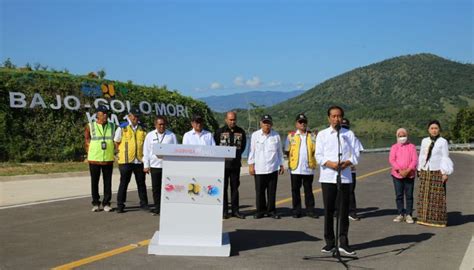 Jadi Venue KTT ASEAN Presiden Jokowi Resmikan Jalan Bajo Golo Mori Di