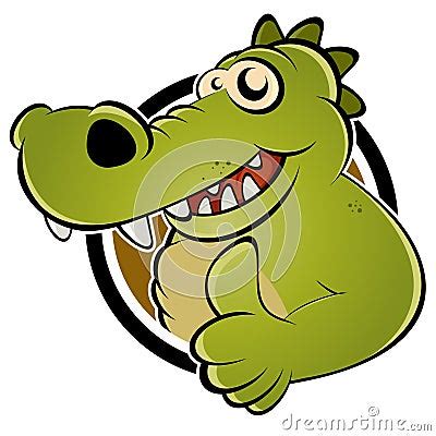 Green Cartoon Alligator Royalty Free Stock Photography - Image: 22312637