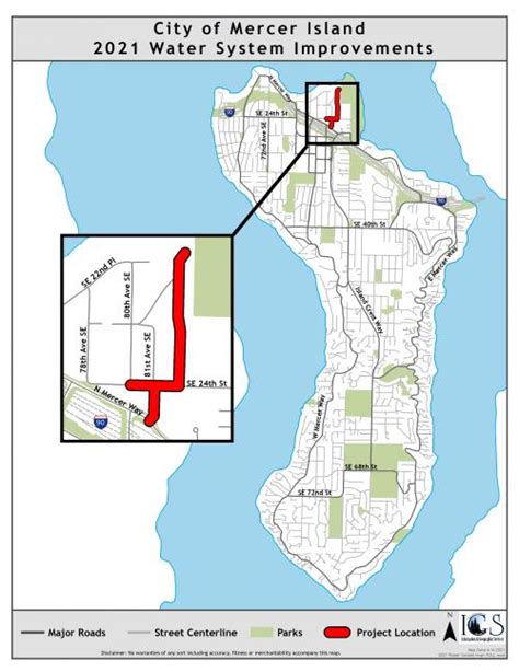 2021 Water System Improvements Projects Mercer Island Washington