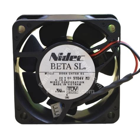 Nidec D06A 24TS8 01 DC 24V 0 15A 2 Wires Axial Cooling Fan FanDevice