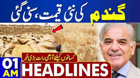 Dunya News Headlines 01 AM Big Action Over Wheat Prices Shahbaz