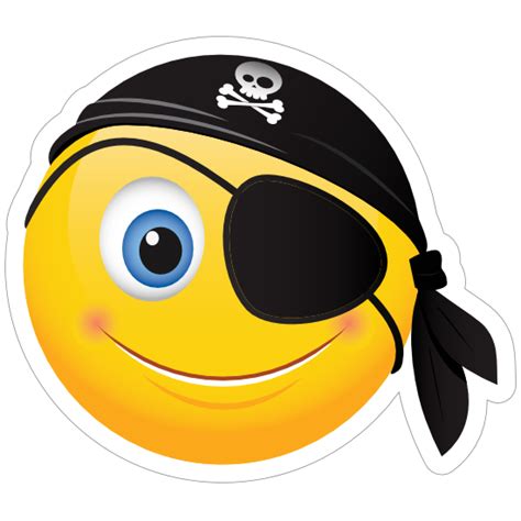 Cute Pirate Emoji Sticker