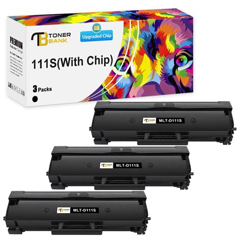 Toner Bank 3 Pack Compatible Toner Cartridge For Samsung Mlt D111s Xpress Sl M2020 M2020w M2022