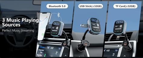 Amazon LENCENT Bluetooth FM Transmitter PD 30W Bluetooth Car