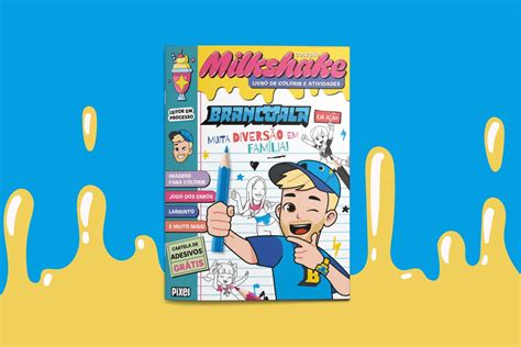 Milkshake Livro De Colorir E Atividades Da Fam Lia Brancoala