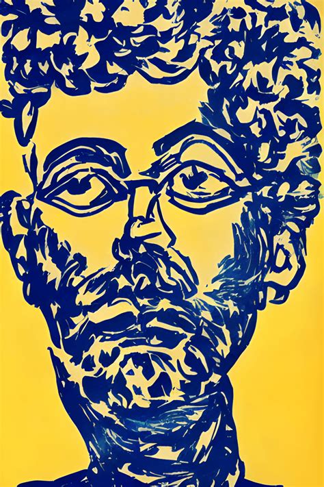 Matisse Paper Cut Abstract Portrait Poster · Creative Fabrica