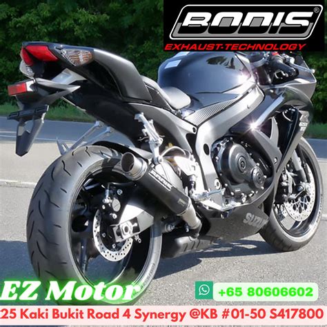 Suzuki Gsx R Bodis Gp Stainless Steel Black Slip On