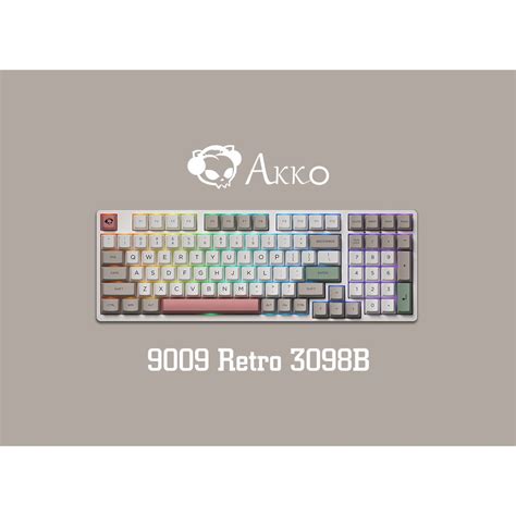 AKKO 9009 Retro 3098B MULTI-MODE WIRELESS KEYBOARD | Shopee Philippines