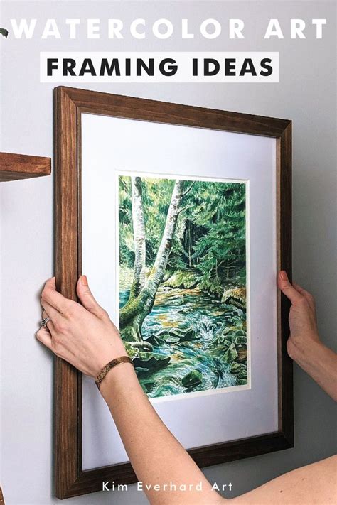 Framing Inspiration and Ideas for Watercolor Art | Diy abstract canvas art, Watercolor pencil ...