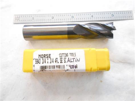 NEW MORSE USA 3 4 DIA X 1 1 2 LOC X 4 OAL 4FL C C CARBIDE SQUARE