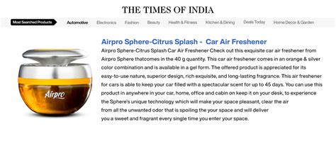 Car Perfume Brands Across Globe | Fragrance Oil Refill - Airpro