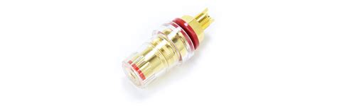 Elecaudio Bp Gold Plated Binding Post Acrylic Isolated Mm X Mm