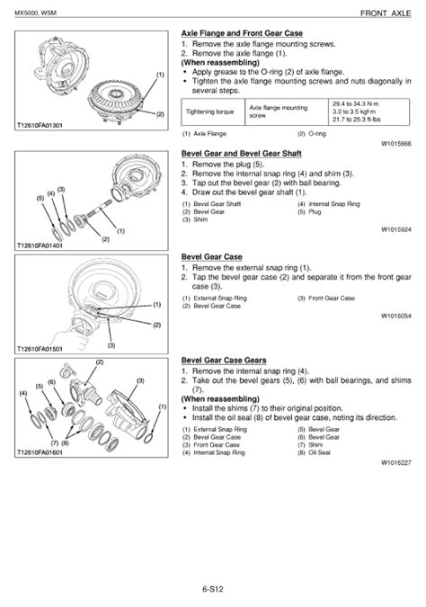 Kubota Mx5000 Tractor Workshop Service Manual