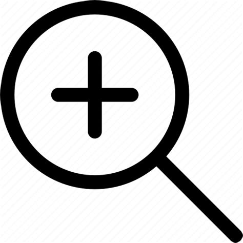 Magnifier Zoom In Zoomin Zooming Icon