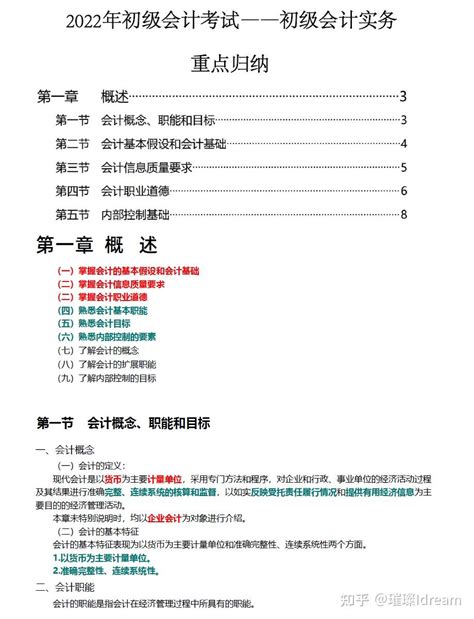 2022年初级会计考试《会计实务》、《经济法》分章节重点归纳 知乎