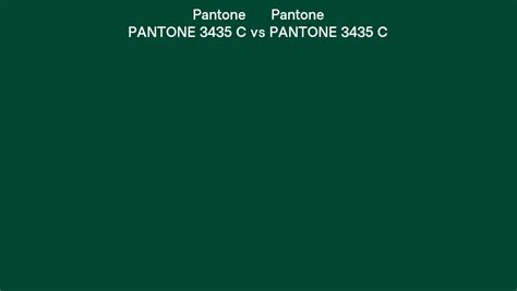 Pantone 3435 C Vs PANTONE 3435 C Side By Side Comparison