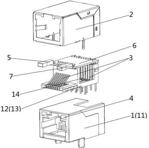 一种新型磁性综合连接器的制作方法2