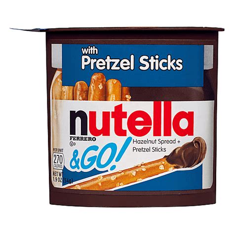 Nutella Hazelnut Spread Pretzel Sticks 1 9 Oz Gluten Free Reasor S