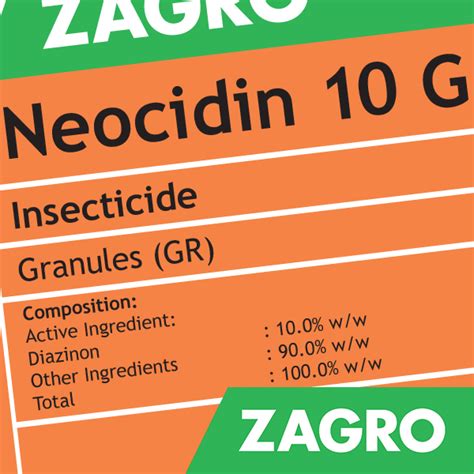 Diazinon Non Systemic Insecticide And Acaricide