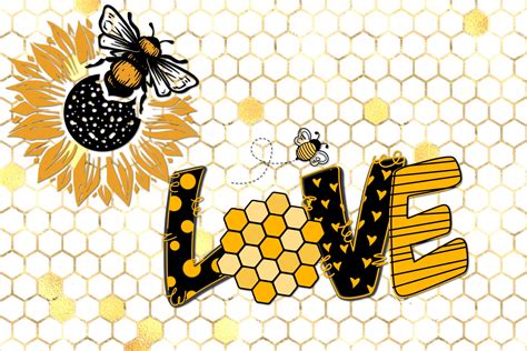 Honey Bee Love Poster Free Stock Photo Public Domain Pictures