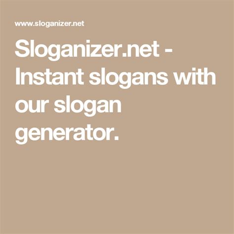 Sloganizer Net Instant Slogans With Our Slogan Generator Art Biz