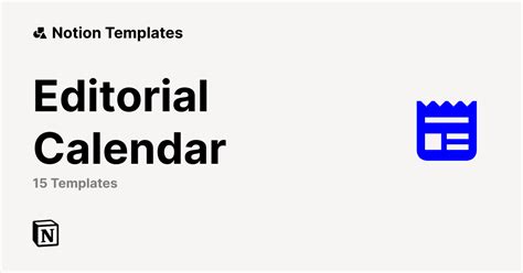 Best Editorial Calendar Templates from Notion | Notion Marketplace