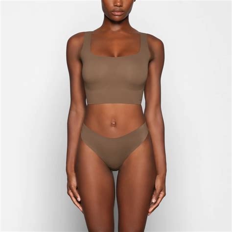 Skims Intimates Sleepwear New Skims Naked Scoop Longline Bralette