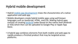 Mobile Application Development Class Ppt