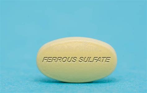 Ferrous Sulfate With Chemical Formula A Medicine Used To Treat And