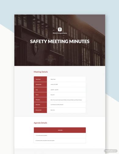 Safety Meeting Minutes 23 Examples Format How To Note Pdf