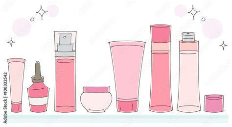 化粧品のイラスト Stock Vector Adobe Stock