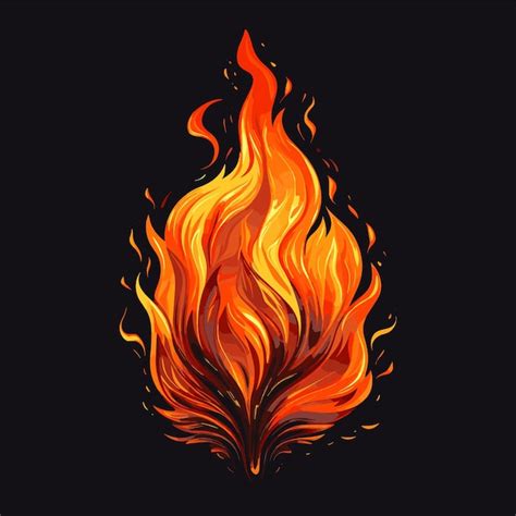 Premium Vector Fire Flame Element Illustration