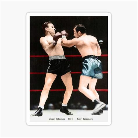 "Tony canzoneri vs. Jimmy Mclarin 1936-05-08 - Colorized" Sticker for Sale by LegendsofBoxing ...