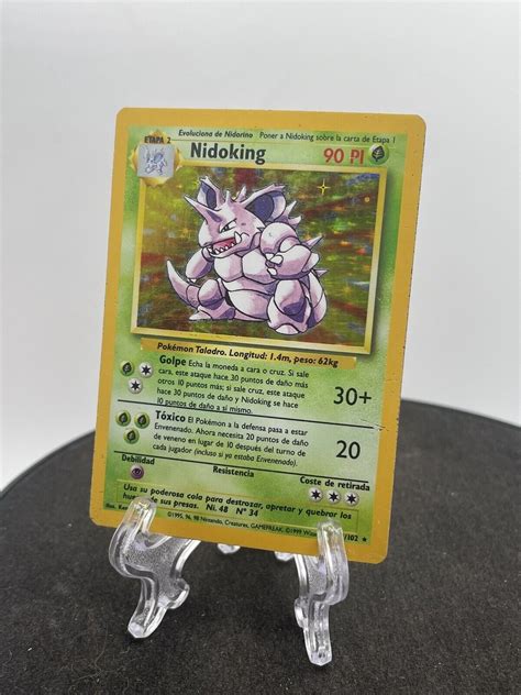 Pok Mon Tcg Nidoking Base Set Holo Unlimited Holo Rare Ebay