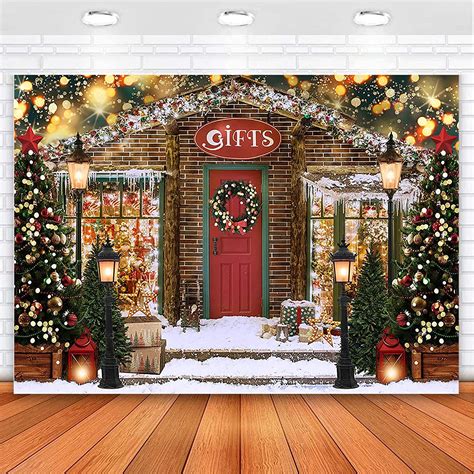 Avezano Christmas Photography Backdrop Glitter Bokeh Xmas