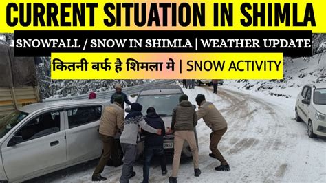 Current Situation In Shimla Snowfall In Shimla Snow Kufri