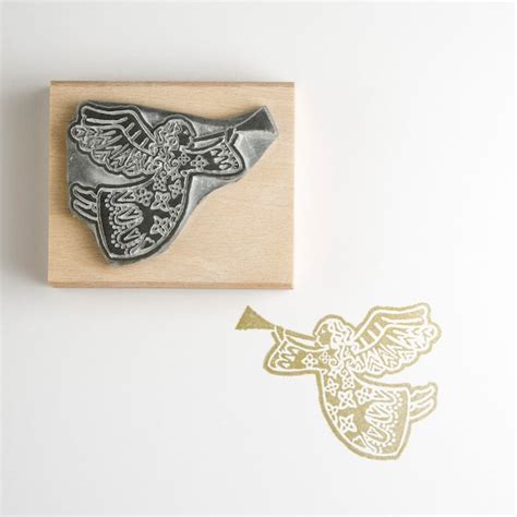 Angel Rubber Stamp Etsy