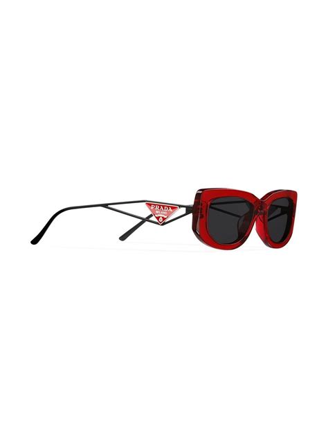 Prada Eyewear Symbole Rectangle Frame Sunglasses Farfetch