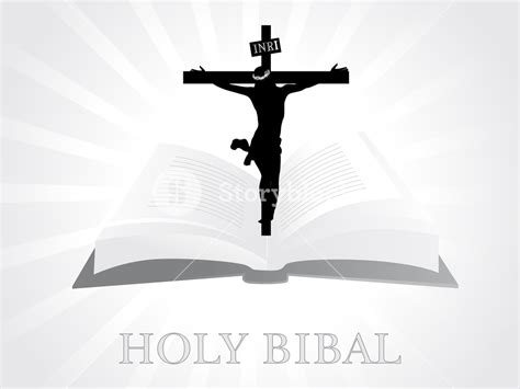 Background With Bible In Jesus On Cross Royalty-Free Stock Image ...