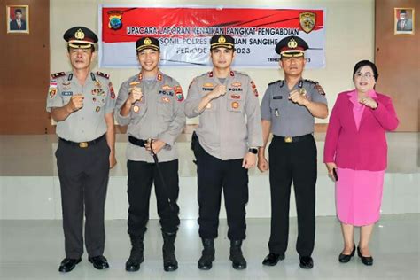 Naik Pangkat Pengabdian Anggota Polres Sangihe Jadi Akbp Dan Kompol