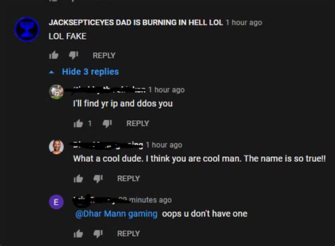 This Guy Renamed Their Account Just To Make Fun Of Jacksepticeye S Dad Dying R Mildlyinfuriating