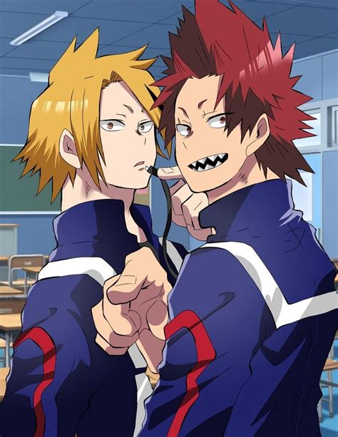 Kirishima Eijirou Kaminari Denki Boku No Hero My Hero Academia Gay Porn Hot Sex Picture