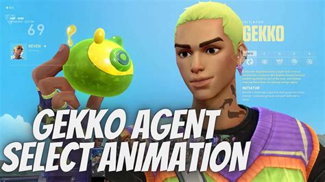 Gekko Agent Select Animation New Agent Valorant Youtube