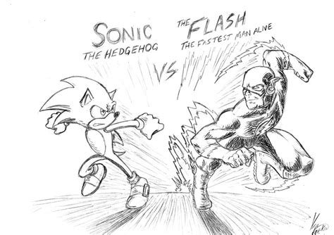 Sonic vs Flash by Vic-Neko on DeviantArt