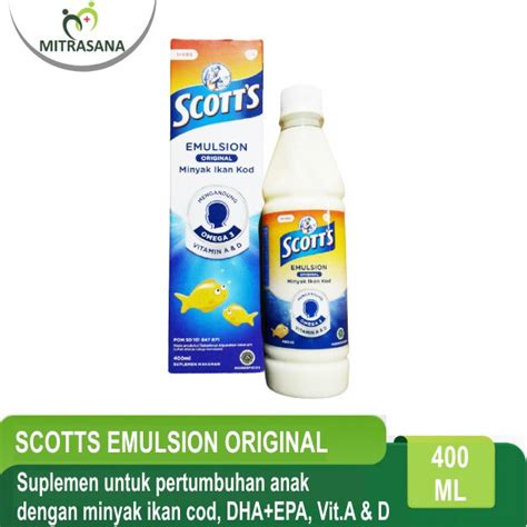 Jual SCOTTS EMULSION ORIGINAL 400 ML Shopee Indonesia