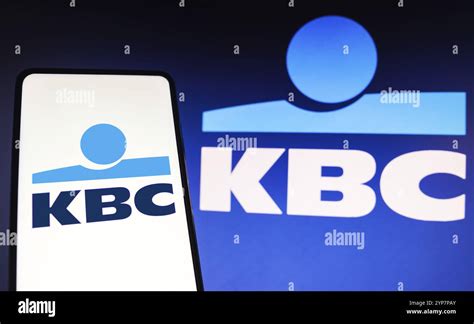 photo illustration  kbc bank logo   displayed