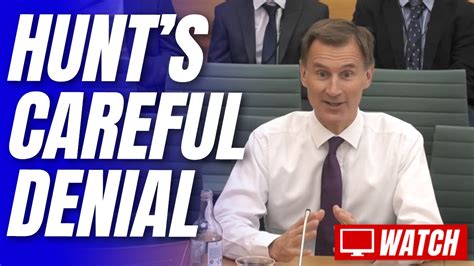 Hunt Insists Neither He Nor Treasury Briefed Sunday Times Swiss Eu Deal