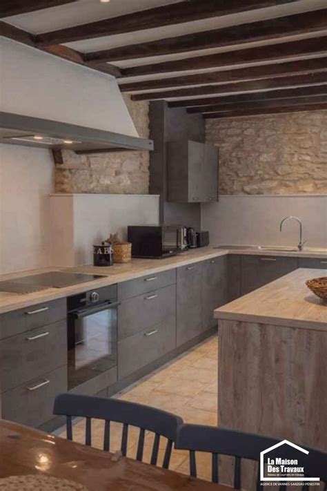 Rénovation d une cuisine dans une longère à Férel Cool kitchen